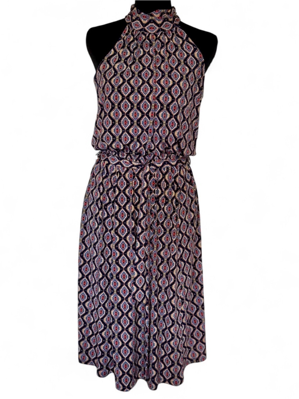 Sleeveless Halter Midi Dress Enfocus Studio Geometric Halter Midi
Dress Size 6